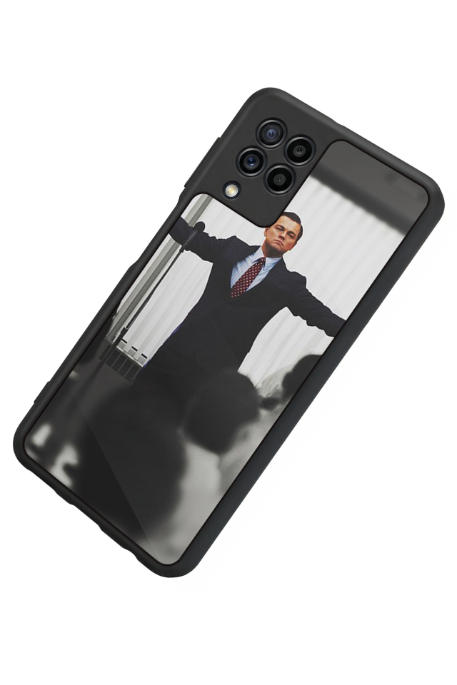 Samsung Galaxy M32 Uyumlu TheWolf Tasarımlı Glossy Premium Kılıf