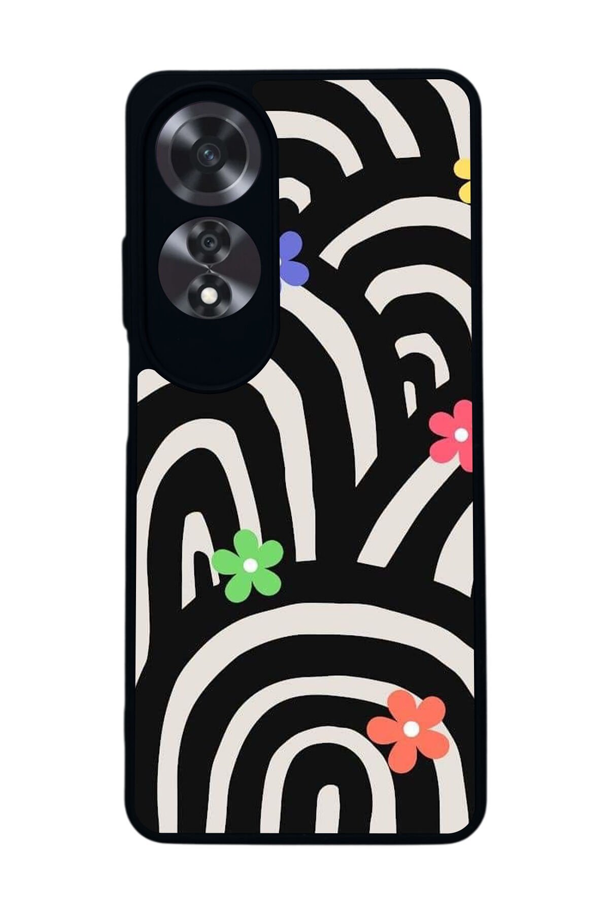 Oppo A60 Mat Siyah uyumlu Kılıf – Yumuşak Silikon, Koruyucu, Şok Emici Kapak