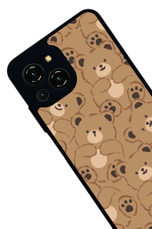 Reeder S23 Pro Max Uyumlu Ayı Tasarımlı Glossy Premium Kılıf