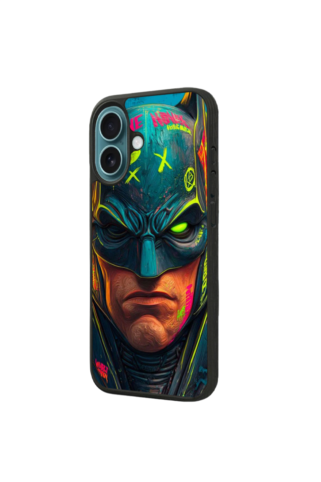 iPhone 16 Plus Uyumlu Batman Tasarımlı Glossy Premium Kılıf