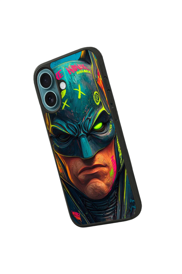 iPhone 16 Plus Uyumlu Batman Tasarımlı Glossy Premium Kılıf