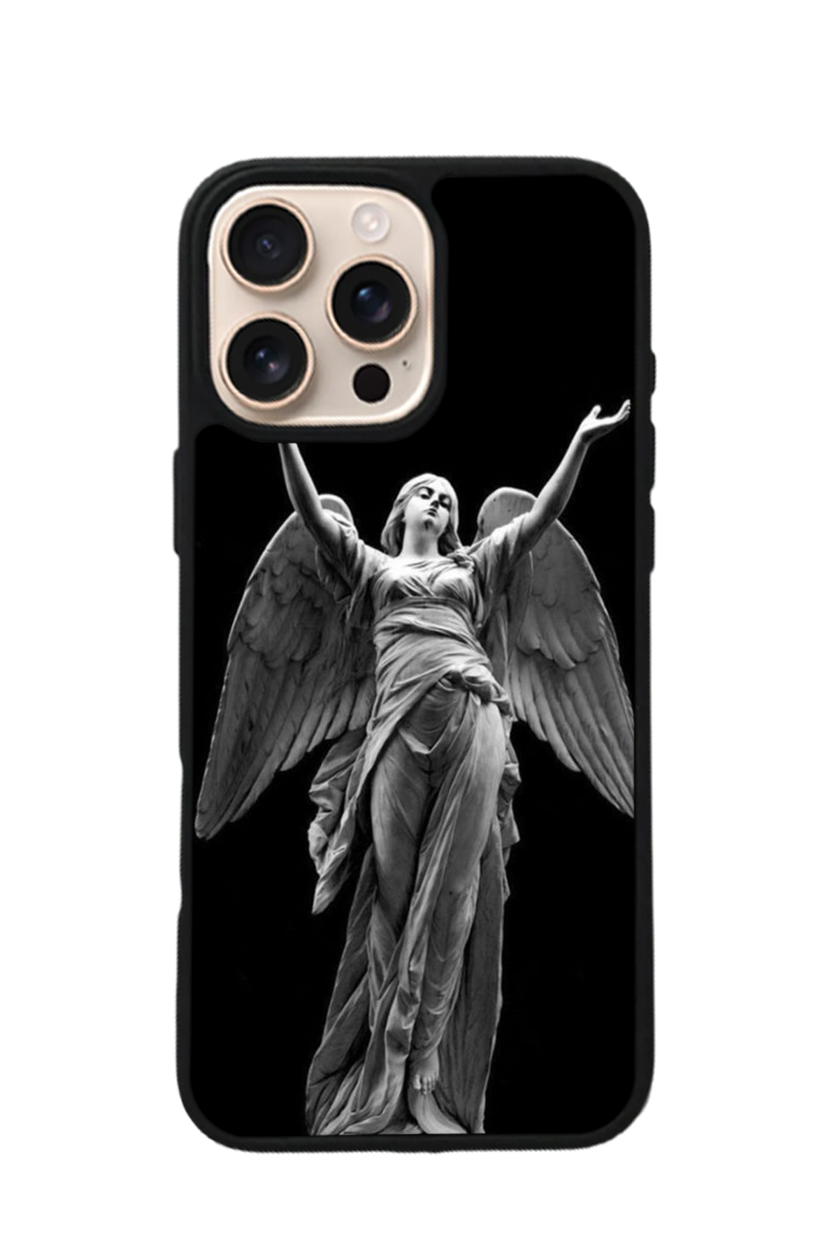 iPhone 15 Pro Max Uyumlu Melek Tasarımlı Glossy Premium Kılıf