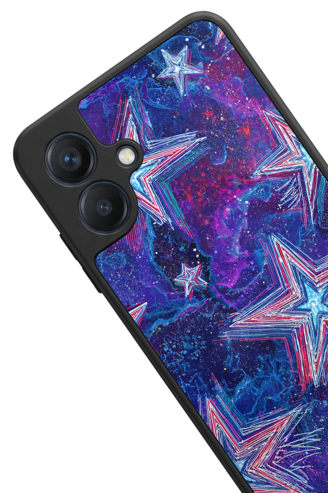 Samsung Galaxy A07 Uyumlu Retro Yildizlar Tasarımlı Glossy Premium Kılıf