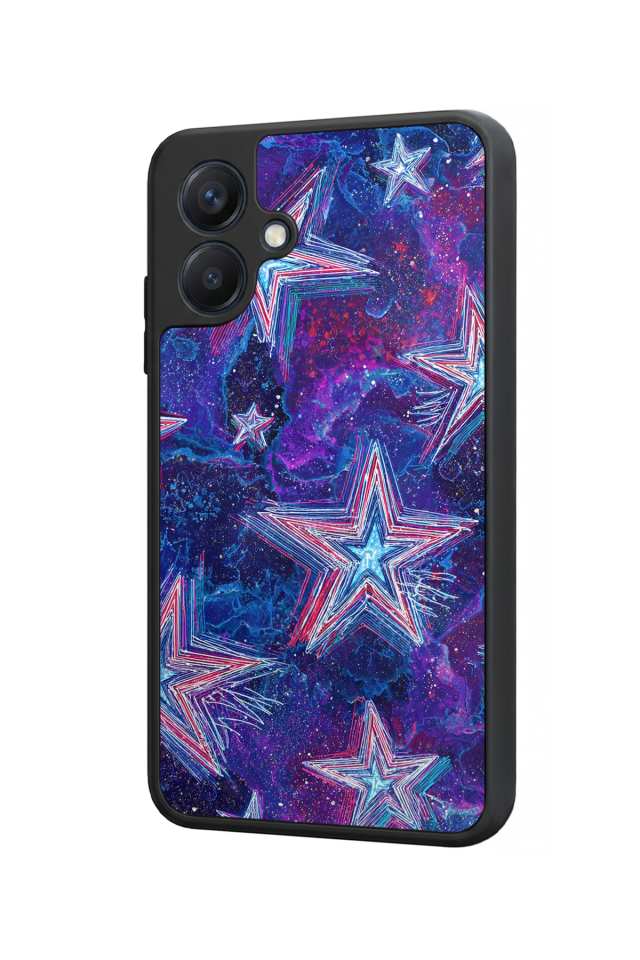 Samsung Galaxy A07 Uyumlu Retro Yildizlar Tasarımlı Glossy Premium Kılıf