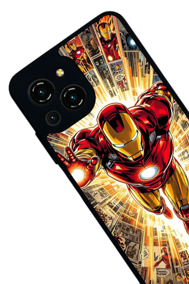 Reeder S23 Pro Max Uyumlu Iron Man ( Demir Adam ) Tasarımlı Glossy Premium Kılıf