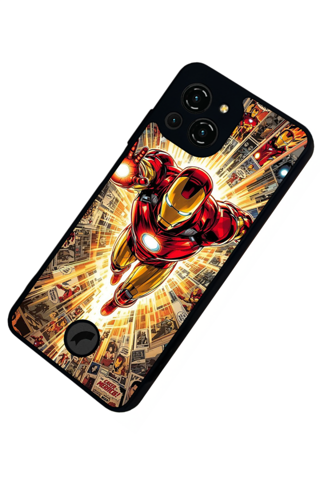 Reeder S23 Pro Max Uyumlu Iron Man ( Demir Adam ) Tasarımlı Glossy Premium Kılıf