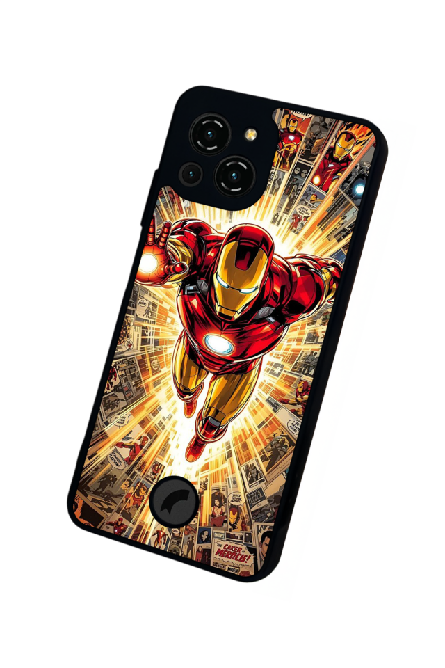 Reeder S23 Pro Max Uyumlu Iron Man ( Demir Adam ) Tasarımlı Glossy Premium Kılıf