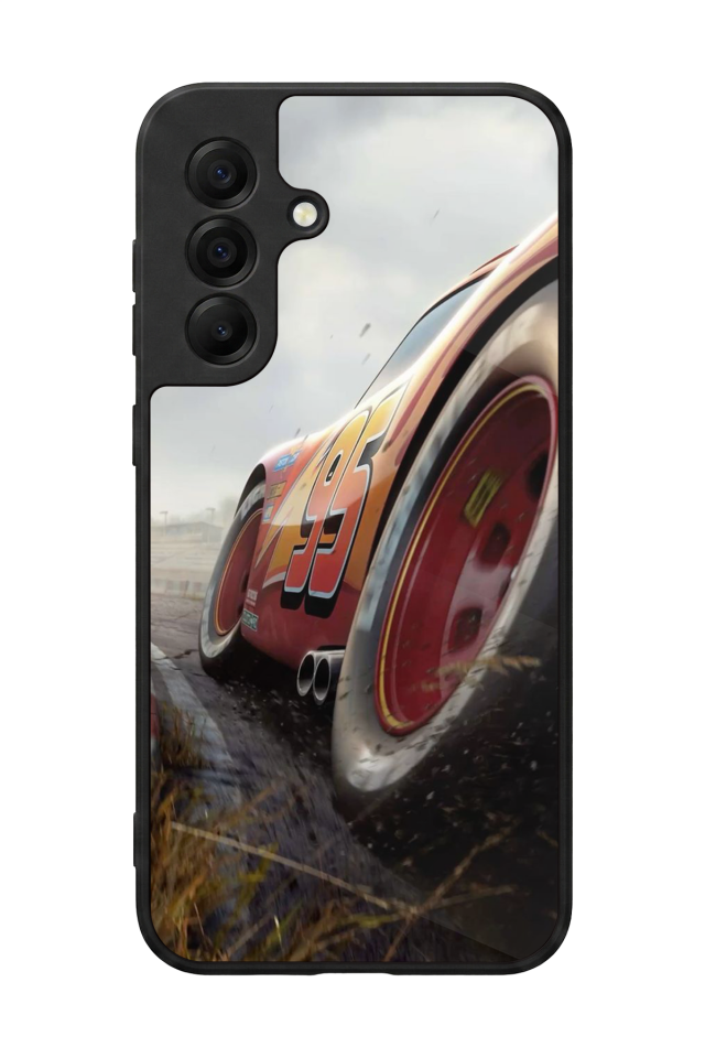 Samsung Galaxy A17 Uyumlu Şimsek McQueen Tasarımlı Glossy Premium Kılıf
