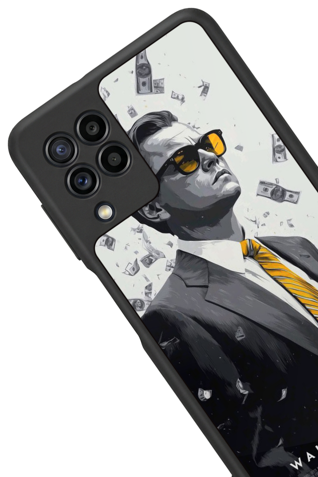 Samsung Galaxy M32 Uyumlu TheWolf Tasarımlı Glossy Premium Kılıf