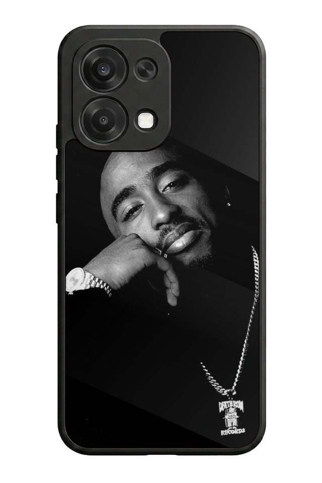 Oppo A6 Pro Uyumlu Tupac Tasarımlı Glossy Premium Kılıf