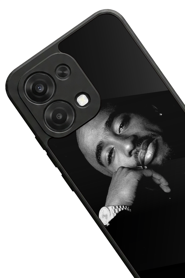 Oppo A6 Pro Uyumlu Tupac Tasarımlı Glossy Premium Kılıf