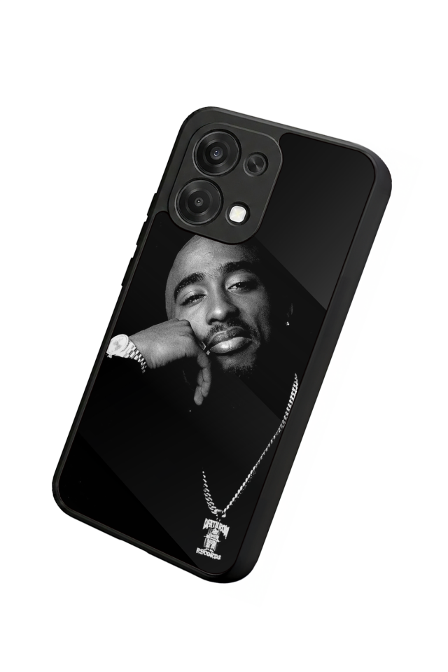 Oppo A6 Pro Uyumlu Tupac Tasarımlı Glossy Premium Kılıf