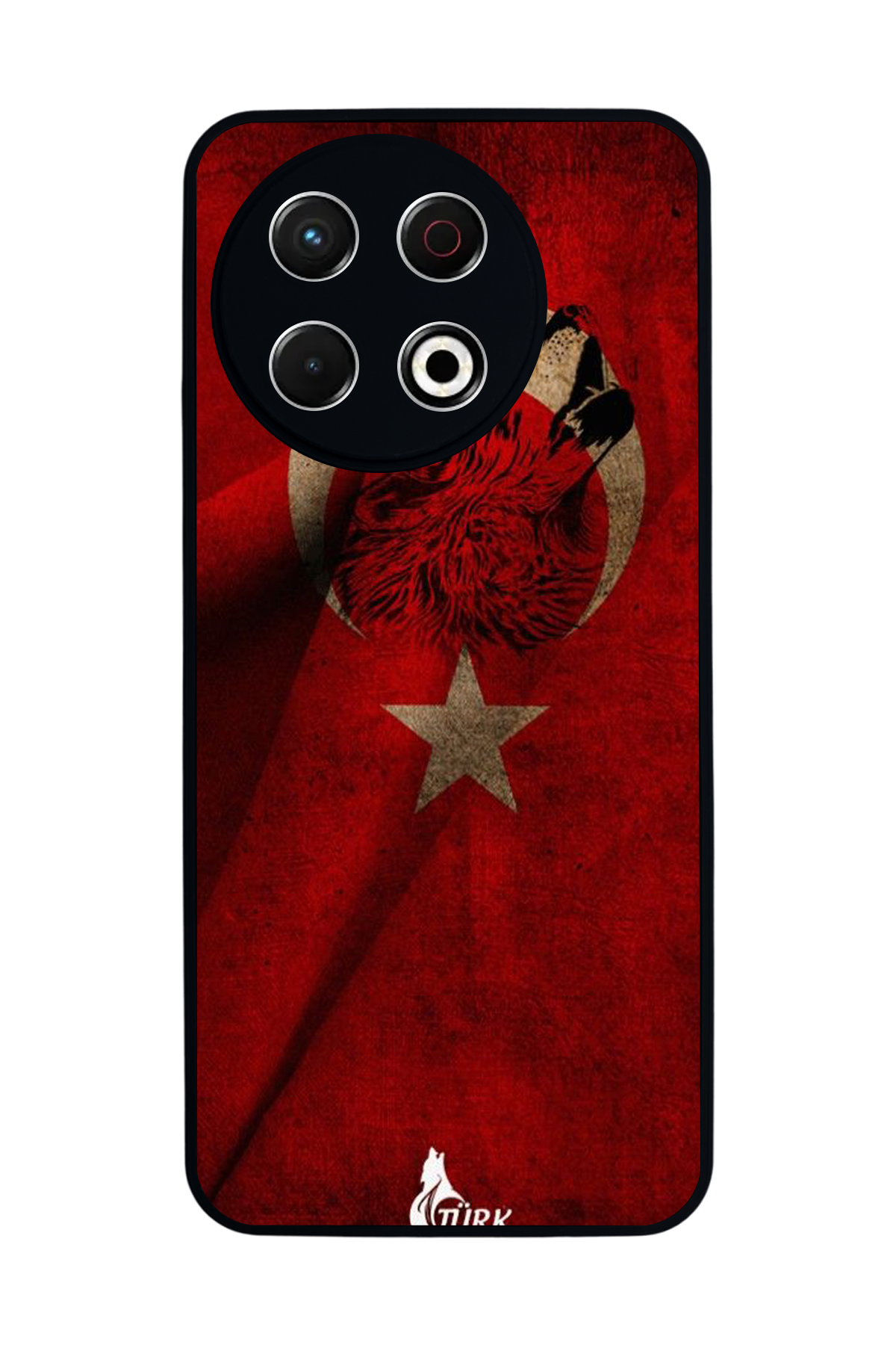 Tecno Spark 30 Pro Uyumlu Türk Bayragi Tasarımlı Glossy Premium Kılıf