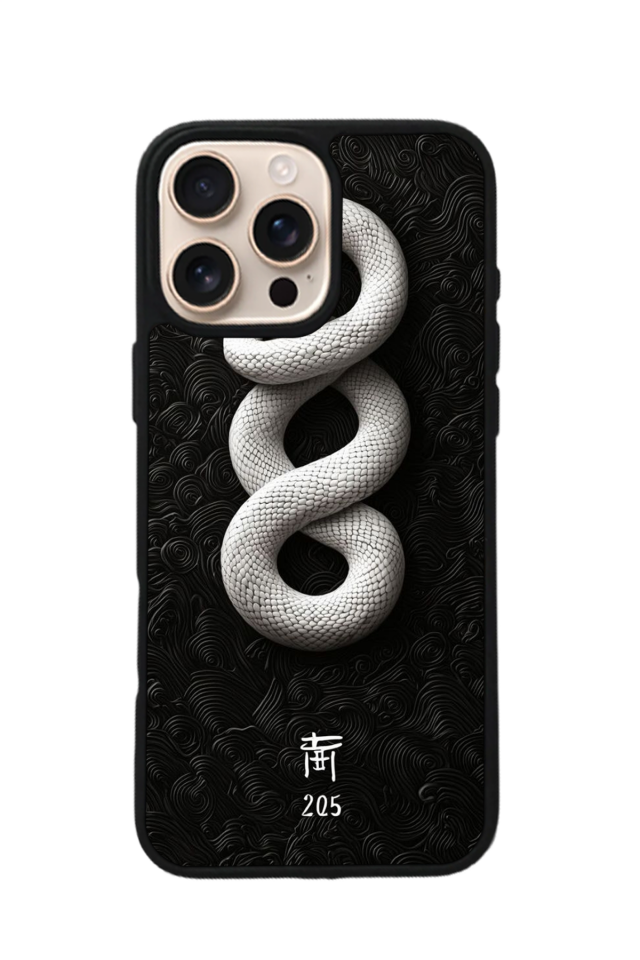 iPhone 16 Pro Uyumlu Yılan Tasarımlı Glossy Premium Kılıf