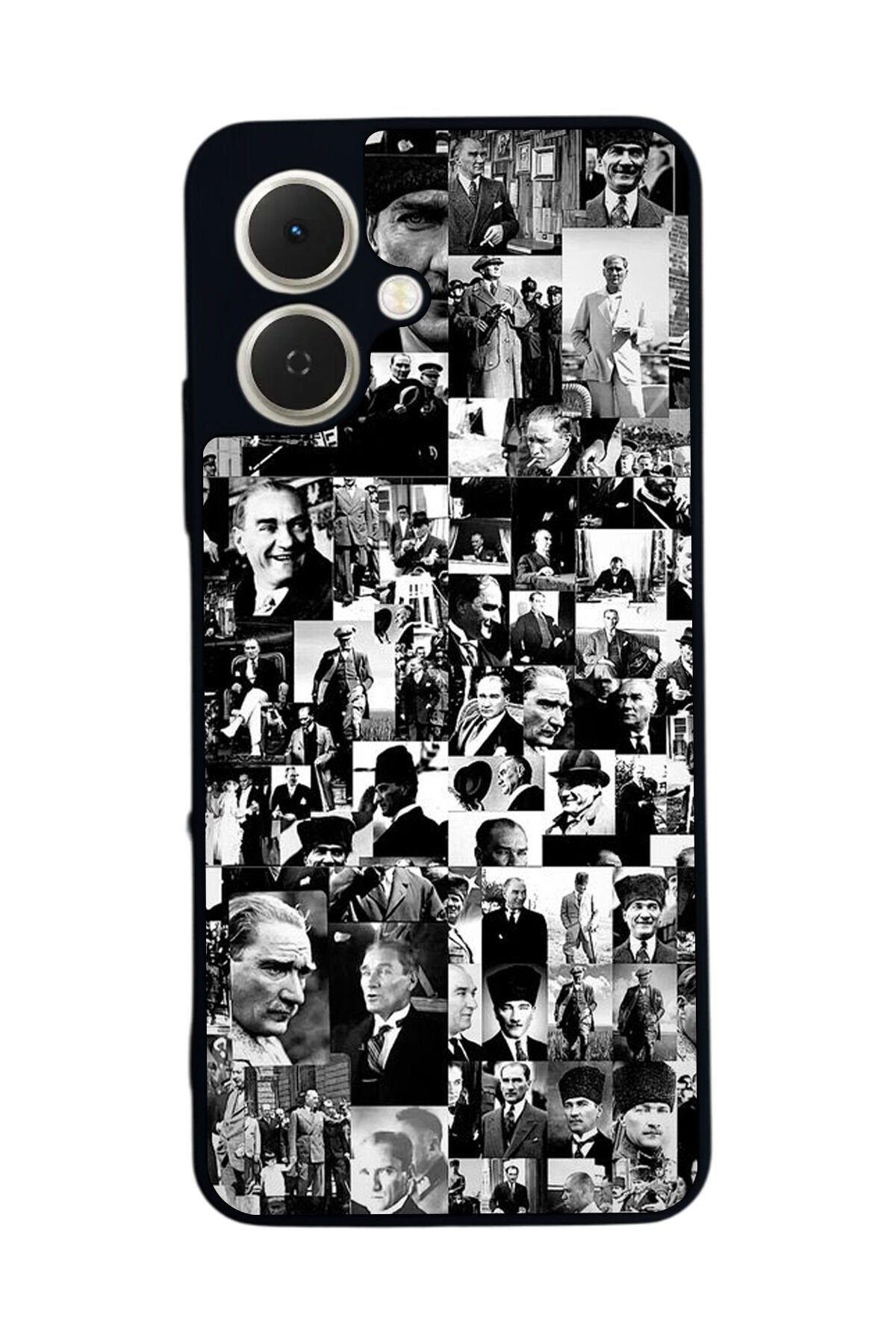 Tecno Spark GO 2 Uyumlu Mustafa Kemal Ataturk Tasarımlı Glossy Premium Kılıf