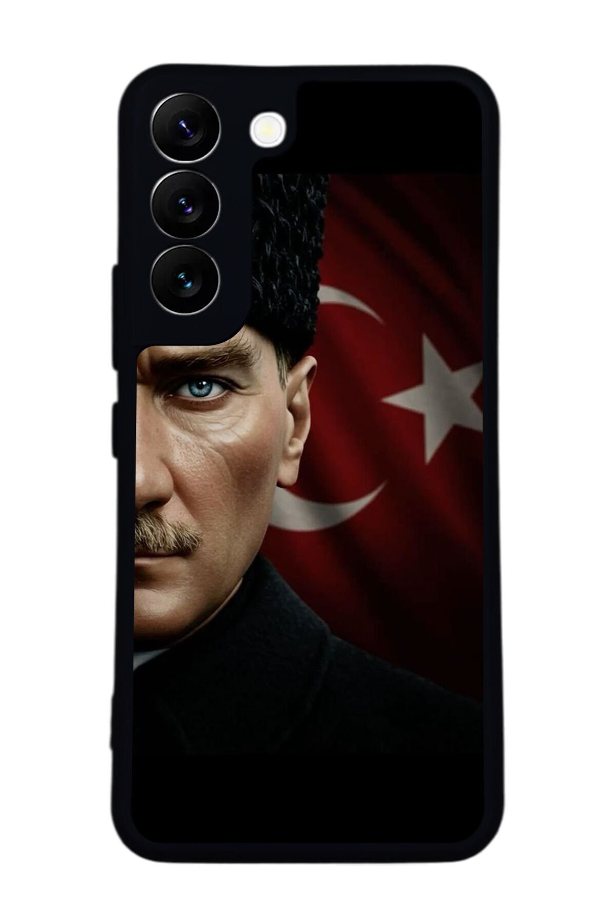 Samsung Galaxy S22 Uyumlu Mustafa Kemal Ataturk Tasarımlı Glossy Premium Kılıf