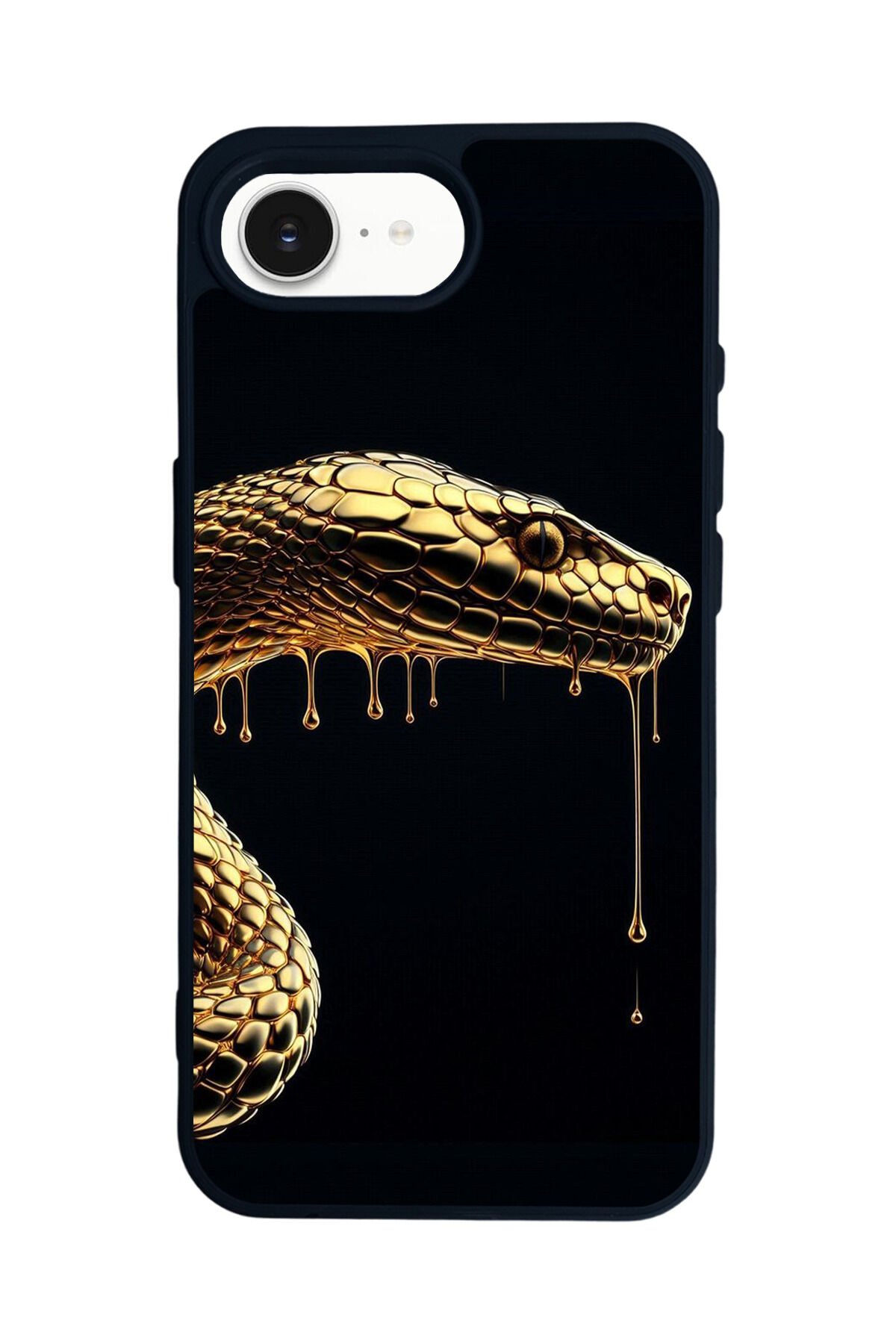 iPhone 16E Uyumlu Yılan Tasarımlı Glossy Premium Kılıf