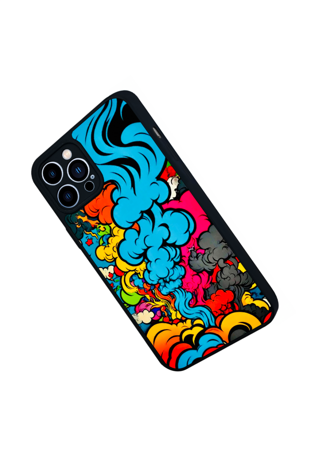 iPhone 13 Pro Max Uyumlu Abstract Tasarımlı Glossy Premium Kılıf