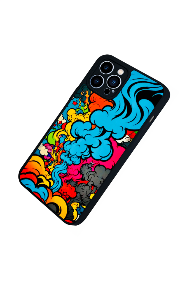 iPhone 13 Pro Max Uyumlu Abstract Tasarımlı Glossy Premium Kılıf