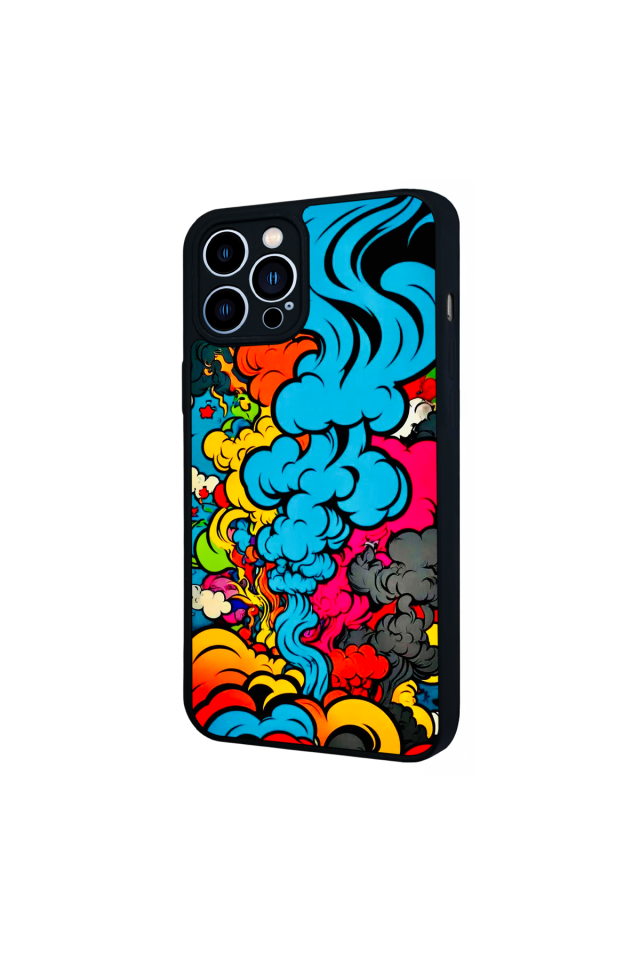 iPhone 13 Pro Max Uyumlu Abstract Tasarımlı Glossy Premium Kılıf