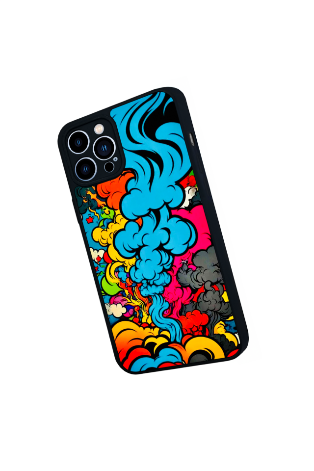 iPhone 13 Pro Max Uyumlu Abstract Tasarımlı Glossy Premium Kılıf