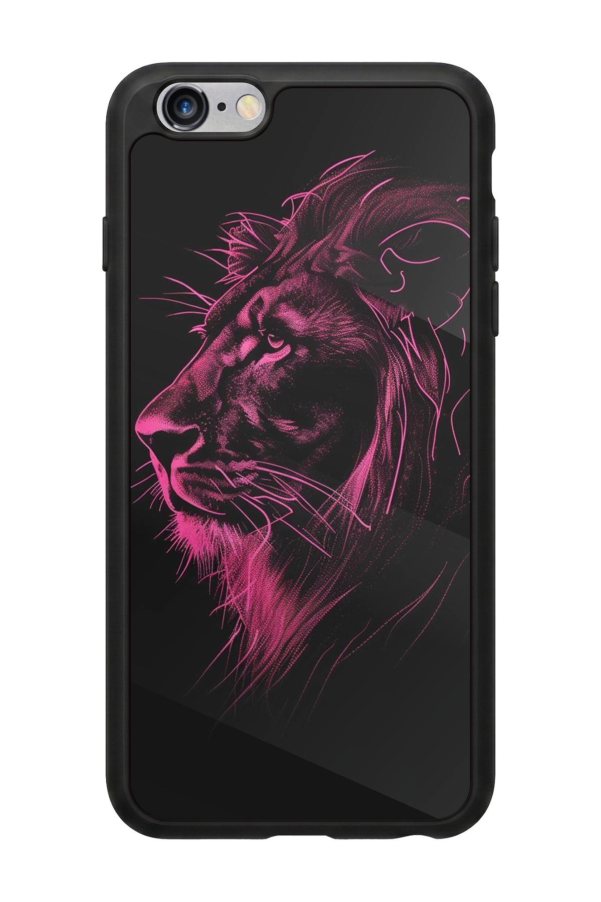 iPhone 6 Plus Uyumlu Aslan Tasarımlı Glossy Premium Kılıf
