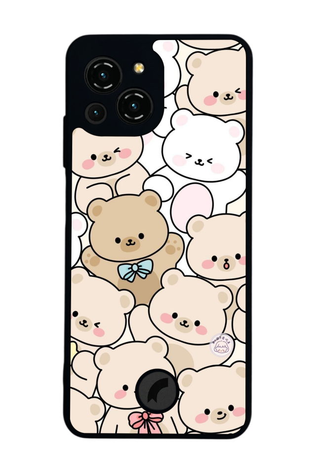 Reeder S23 Pro Max Uyumlu Ayı Tasarımlı Glossy Premium Kılıf