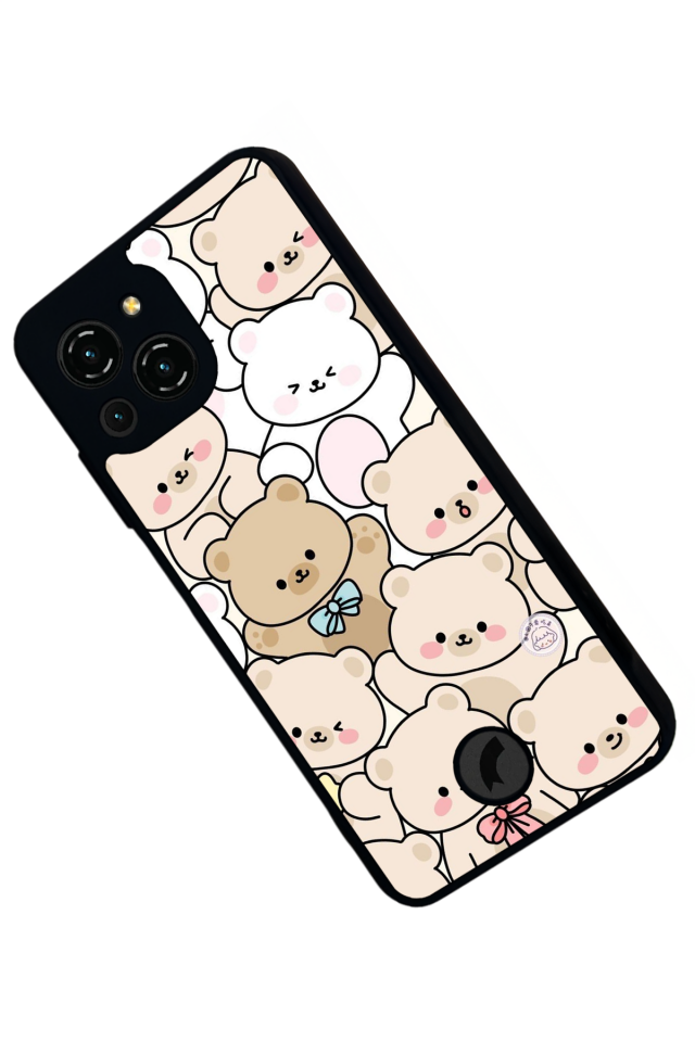 Reeder S23 Pro Max Uyumlu Ayı Tasarımlı Glossy Premium Kılıf