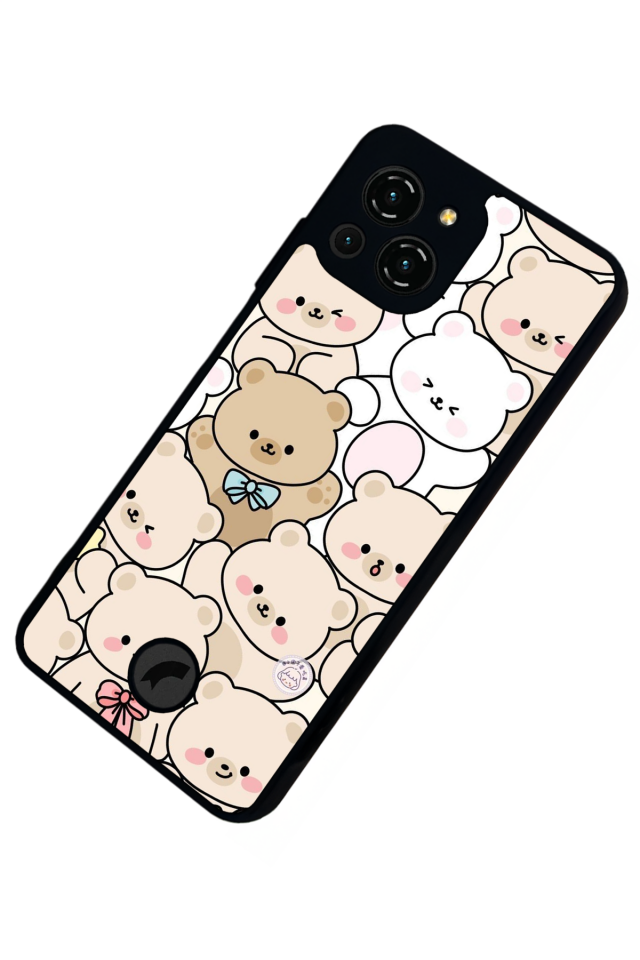 Reeder S23 Pro Max Uyumlu Ayı Tasarımlı Glossy Premium Kılıf