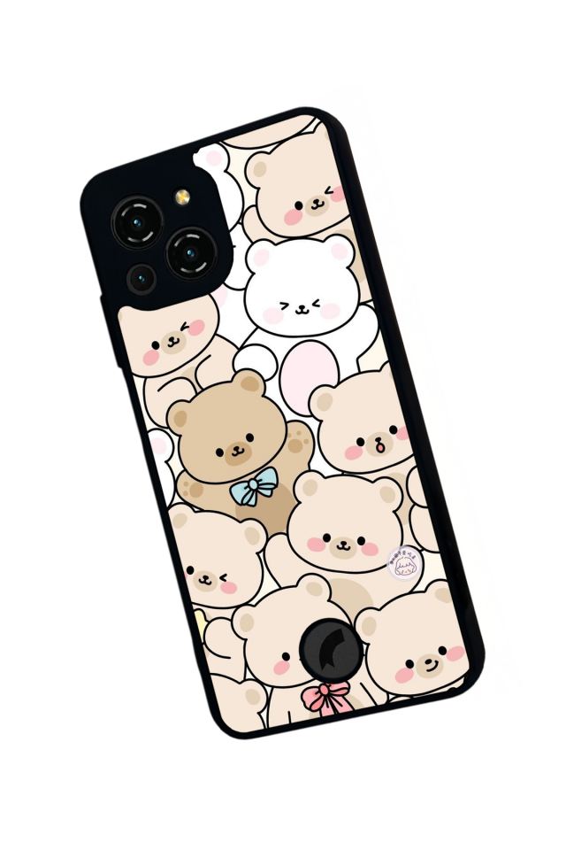 Reeder S23 Pro Max Uyumlu Ayı Tasarımlı Glossy Premium Kılıf