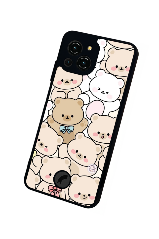 Reeder S23 Pro Max Uyumlu Ayı Tasarımlı Glossy Premium Kılıf