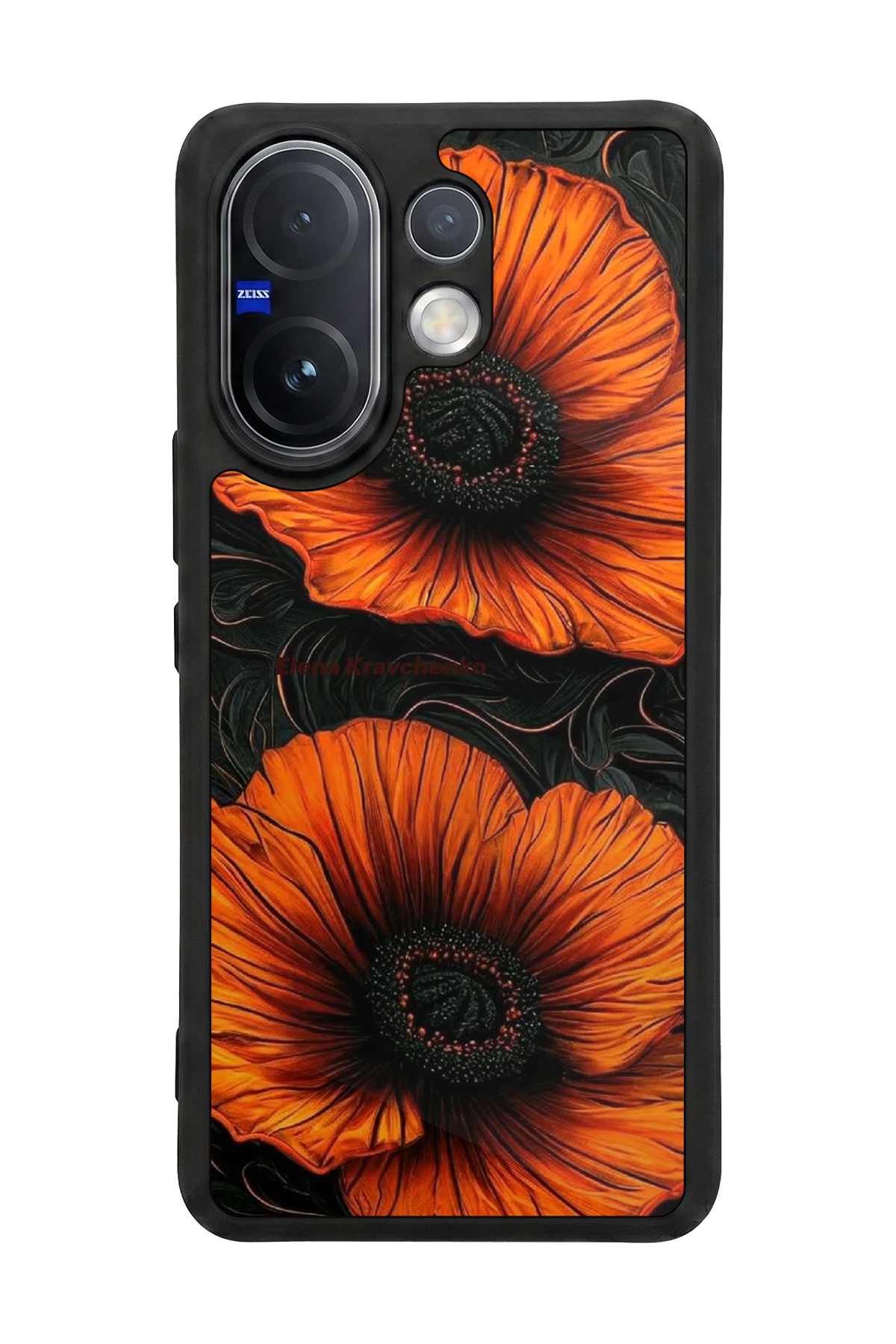 Vivo V60 Uyumlu Botanik Tasarımlı Glossy Premium Kılıf