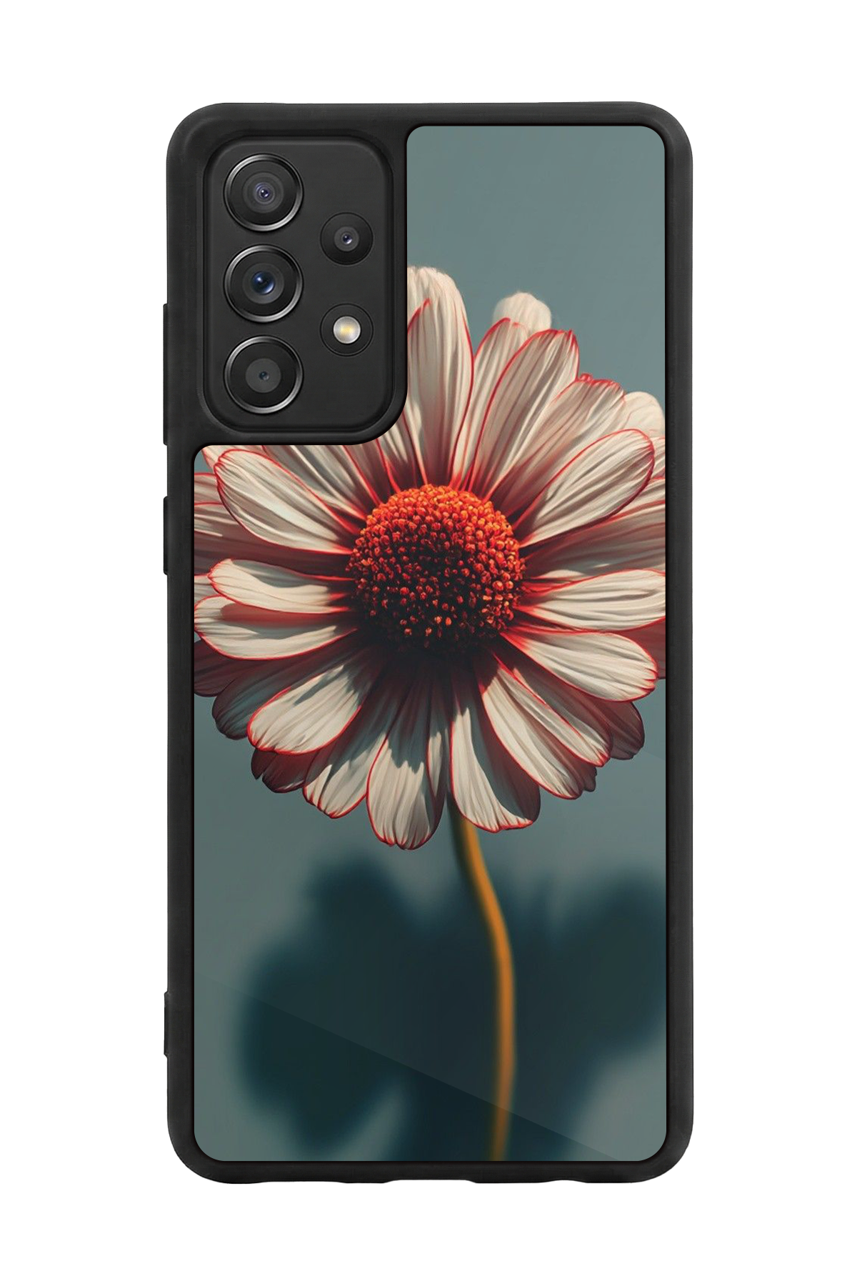 Samsung Galaxy A72 Uyumlu Cicek Tasarımlı Glossy Premium Kılıf