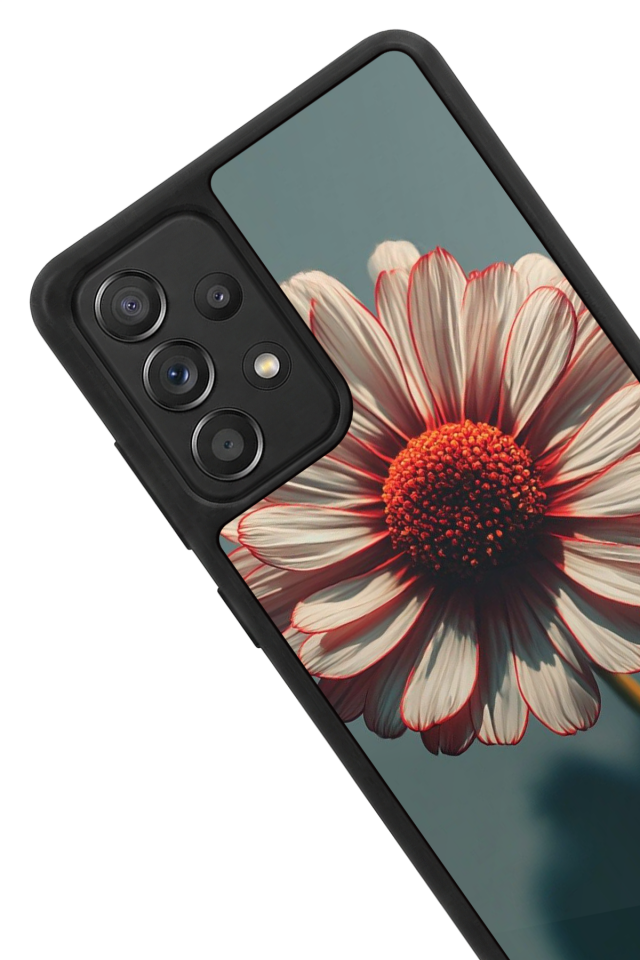 Samsung Galaxy A72 Uyumlu Cicek Tasarımlı Glossy Premium Kılıf