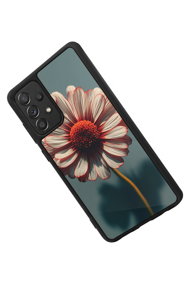 Samsung Galaxy A72 Uyumlu Cicek Tasarımlı Glossy Premium Kılıf