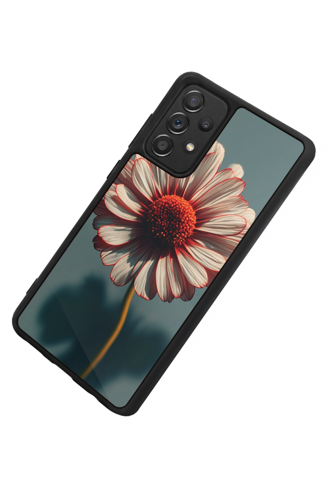 Samsung Galaxy A72 Uyumlu Cicek Tasarımlı Glossy Premium Kılıf