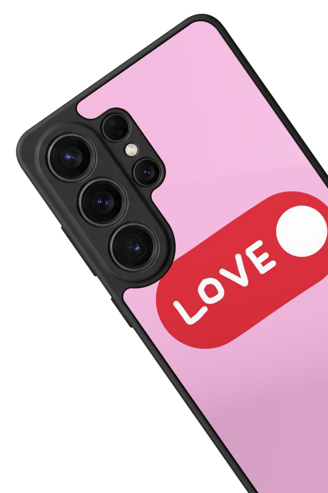 Samsung Galaxy S26 Ultra Uyumlu Kalp Love Tasarımlı Glossy Premium Kılıf