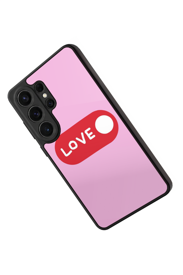 Samsung Galaxy S26 Ultra Uyumlu Kalp Love Tasarımlı Glossy Premium Kılıf