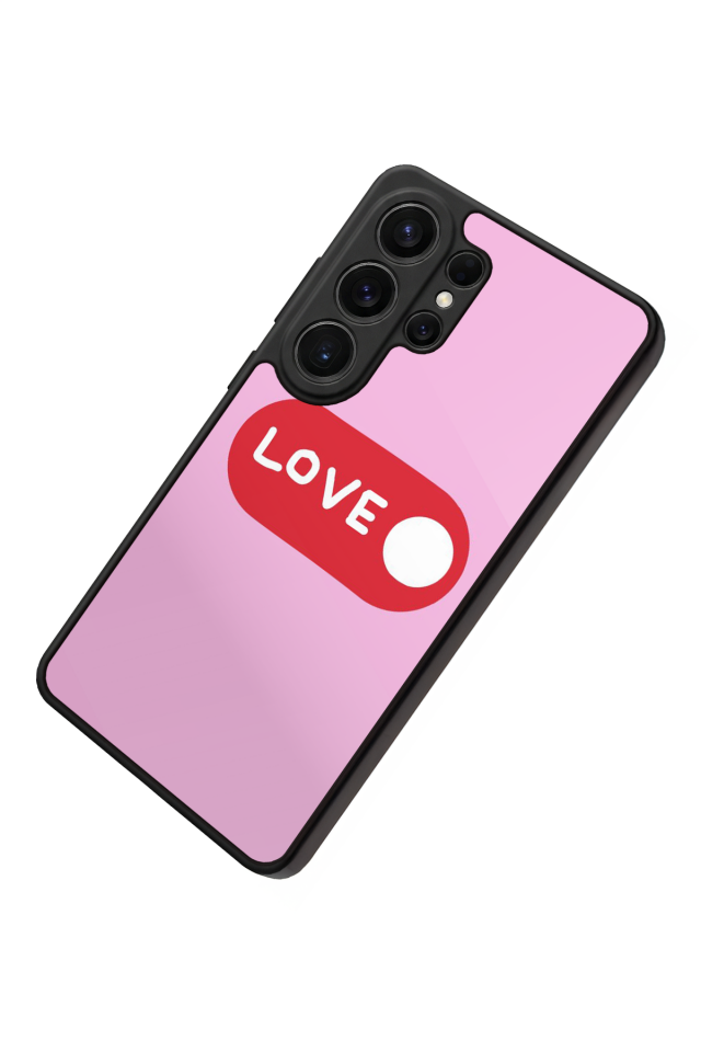 Samsung Galaxy S26 Ultra Uyumlu Kalp Love Tasarımlı Glossy Premium Kılıf