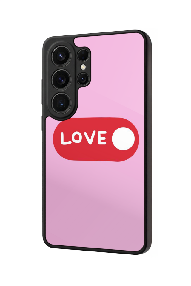 Samsung Galaxy S26 Ultra Uyumlu Kalp Love Tasarımlı Glossy Premium Kılıf