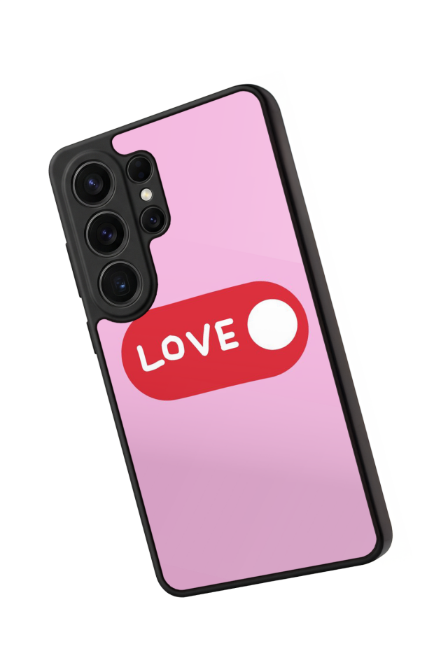 Samsung Galaxy S26 Ultra Uyumlu Kalp Love Tasarımlı Glossy Premium Kılıf