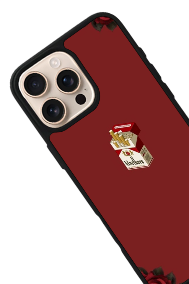 iPhone 15 Pro Uyumlu Kirmizi Tasarımlı Glossy Premium Kılıf