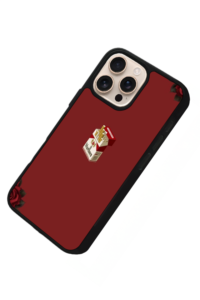 iPhone 15 Pro Uyumlu Kirmizi Tasarımlı Glossy Premium Kılıf