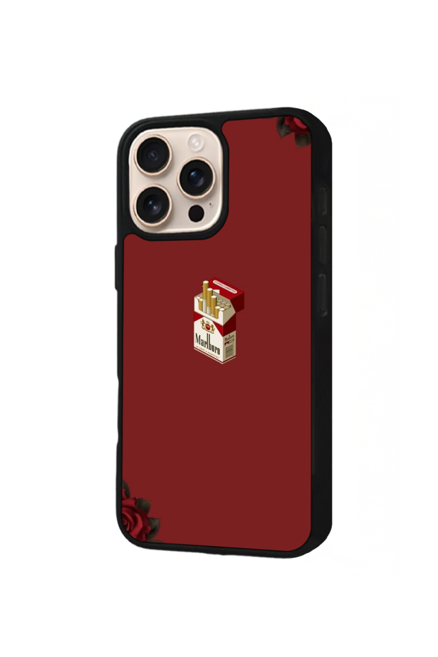 iPhone 15 Pro Uyumlu Kirmizi Tasarımlı Glossy Premium Kılıf