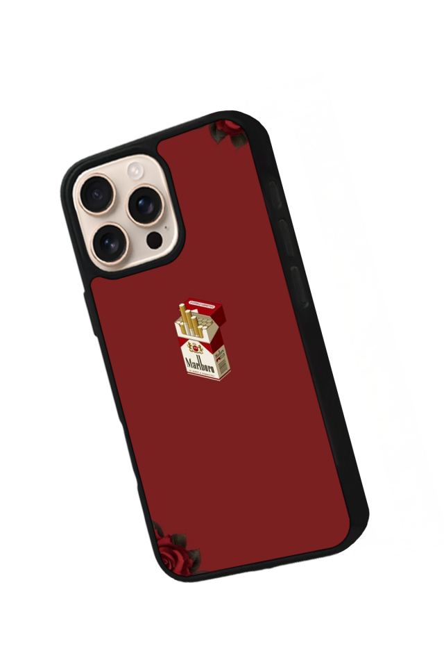 iPhone 15 Pro Uyumlu Kirmizi Tasarımlı Glossy Premium Kılıf