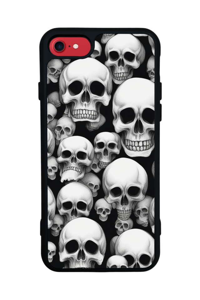 iPhone 7 Uyumlu KuruKafa Tasarımlı Glossy Premium Kılıf