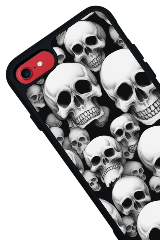 iPhone 7 Uyumlu KuruKafa Tasarımlı Glossy Premium Kılıf