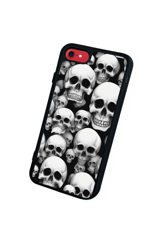 iPhone 7 Uyumlu KuruKafa Tasarımlı Glossy Premium Kılıf