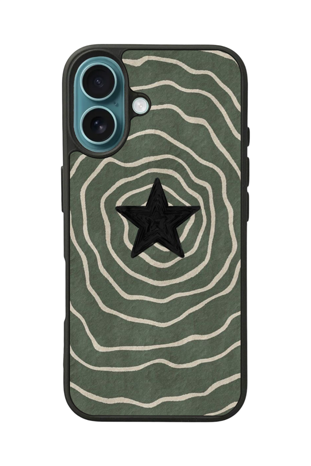 iPhone 16 Uyumlu Retro Yildizlar Tasarımlı Glossy Premium Kılıf