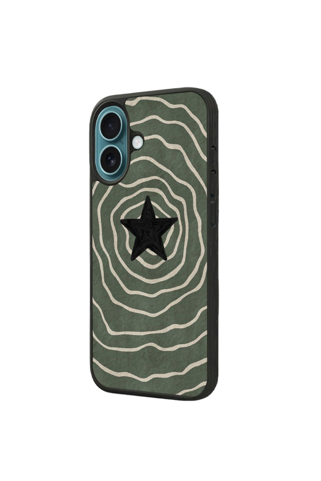 iPhone 16 Uyumlu Retro Yildizlar Tasarımlı Glossy Premium Kılıf